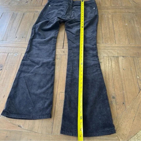 Anthropologie Pilcro 26 Icon Flare Corduroy Pants Jeans charcoal gray - Picture 9 of 12